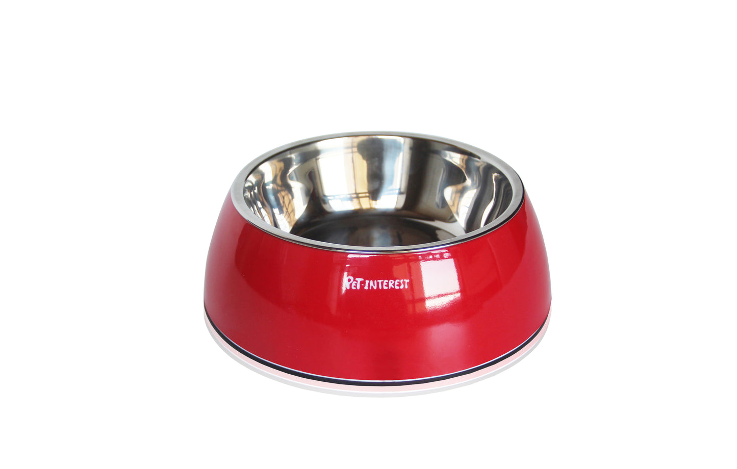 DELUXE DUAL BOWL RED L 700/900 ML
