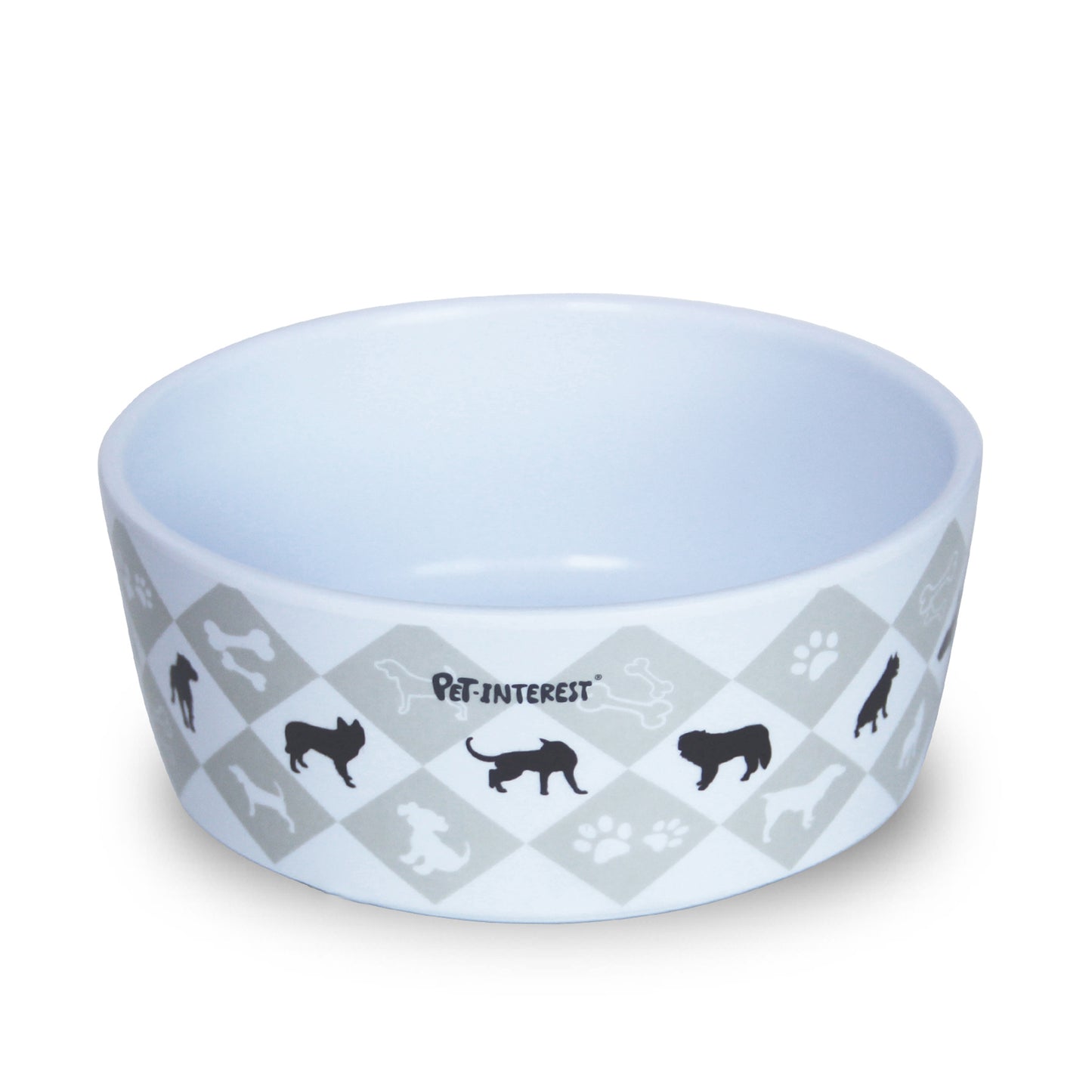 DELUXE MELAMINE BOWL DOGS L 900 ML