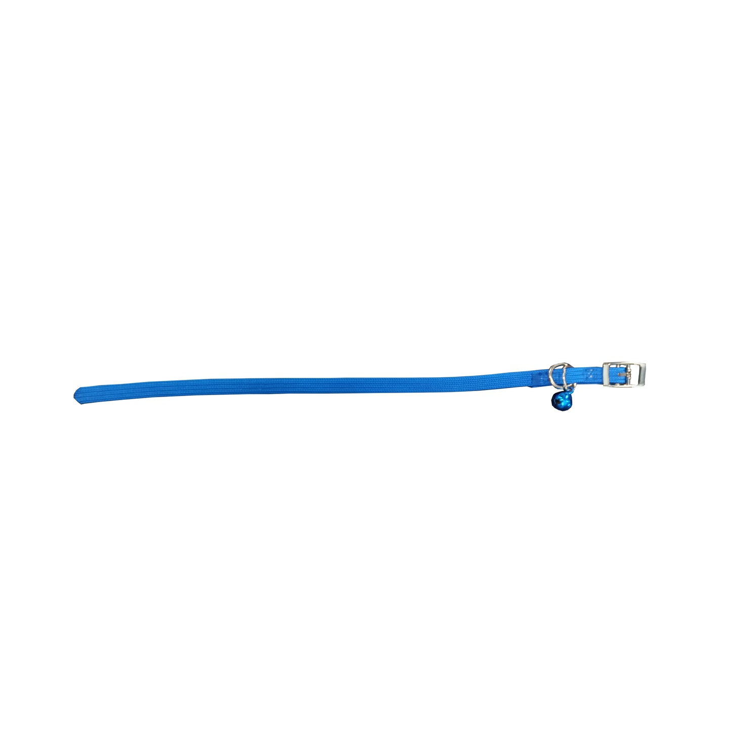 STRETCH CAT COLLAR WITH BELL BLUE 1 X 19-33CM