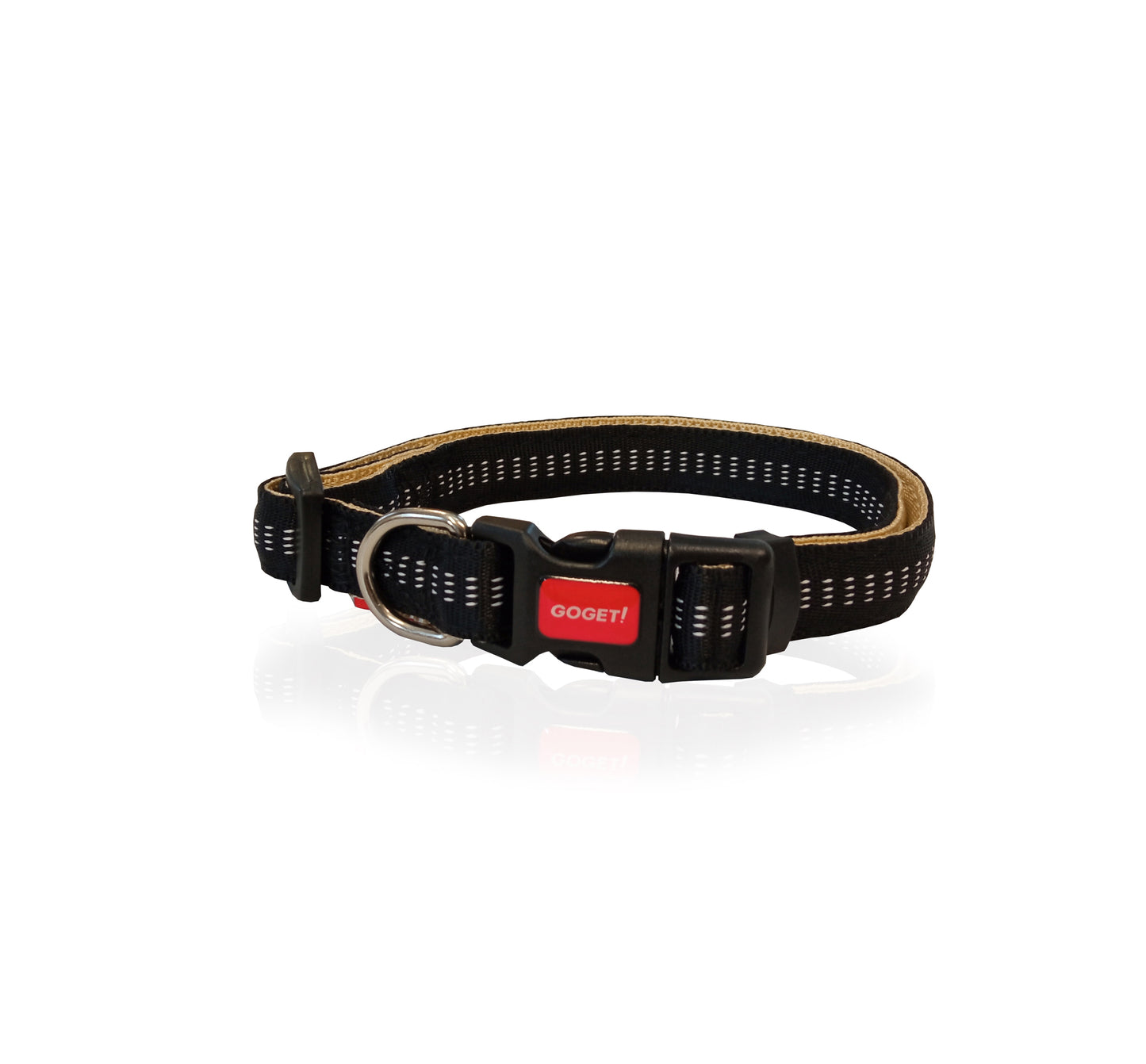 GOGET STRIPES COLLAR BLACK M 2 X 36-56CM