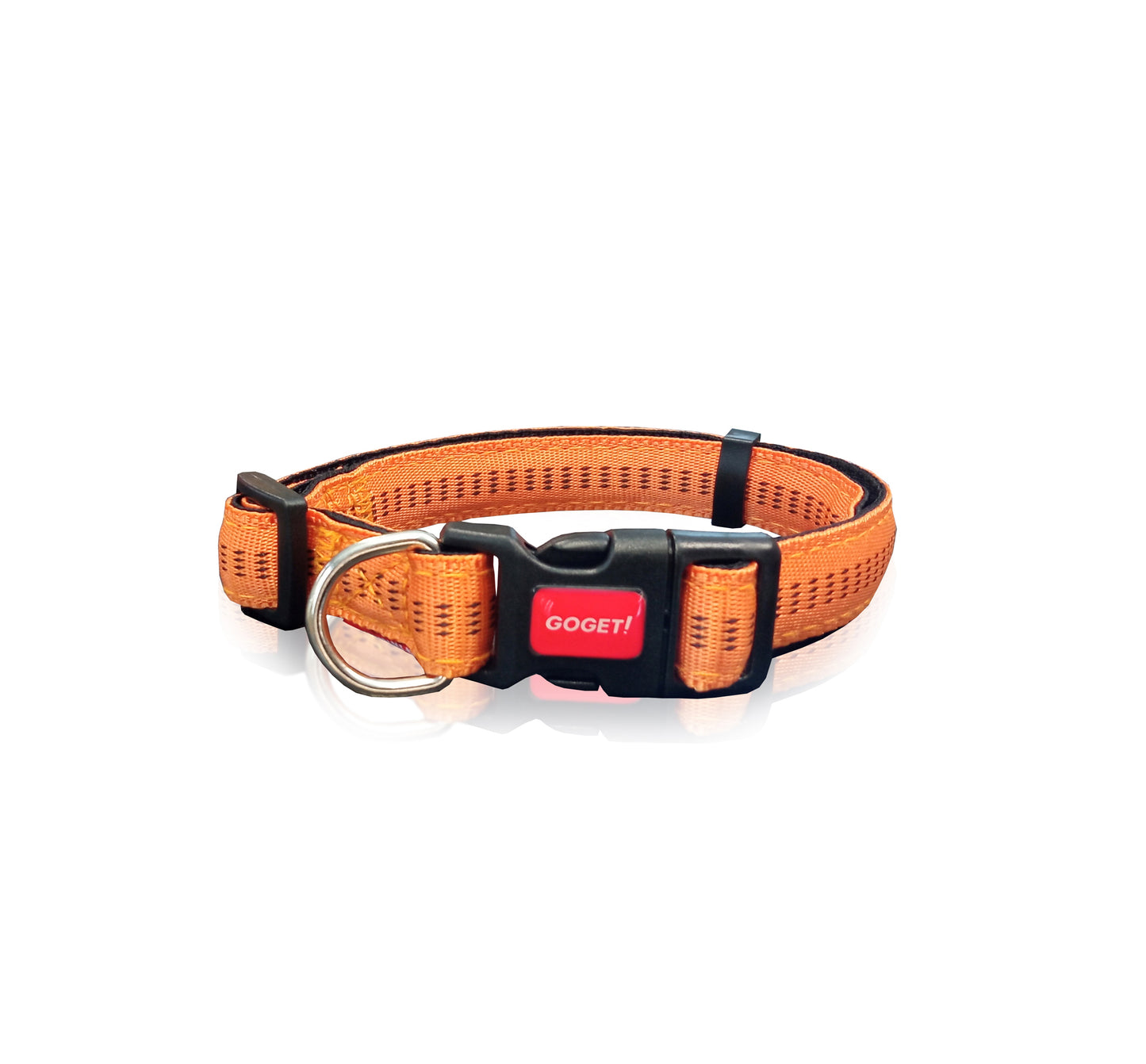 GOGET STRIPES COLLAR ORANGE S 1.5 X 30-46CM