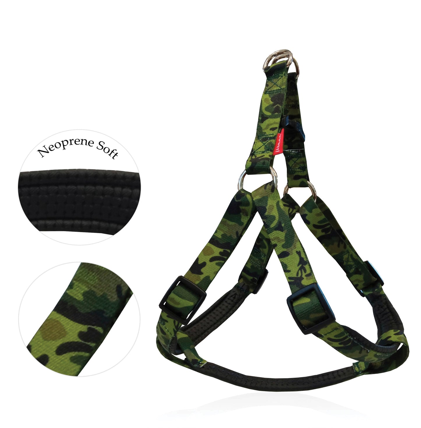 GO GET HARNESS NEOPR CAMO M 2 X 40-56CM