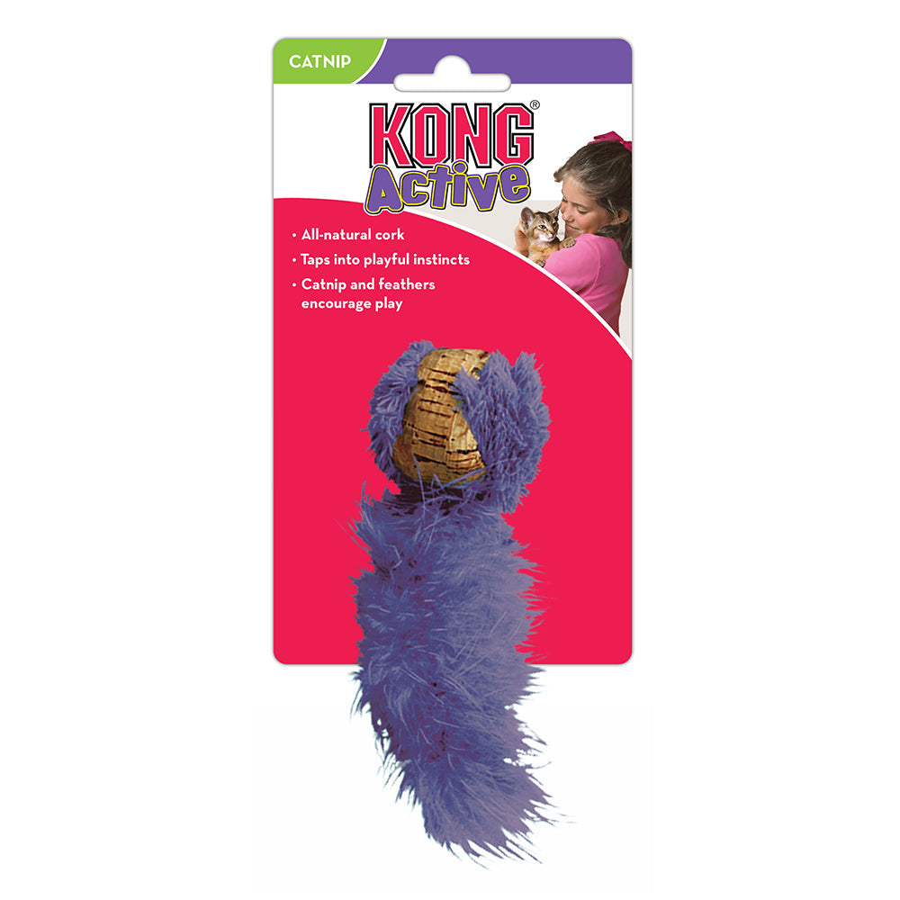 KONG Cat Cork Ball Purple