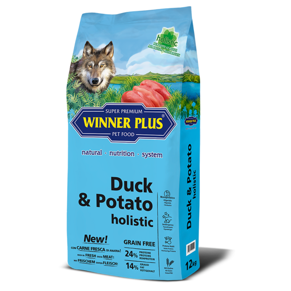 Winner Plus Duck & Potato Holistic 2kg