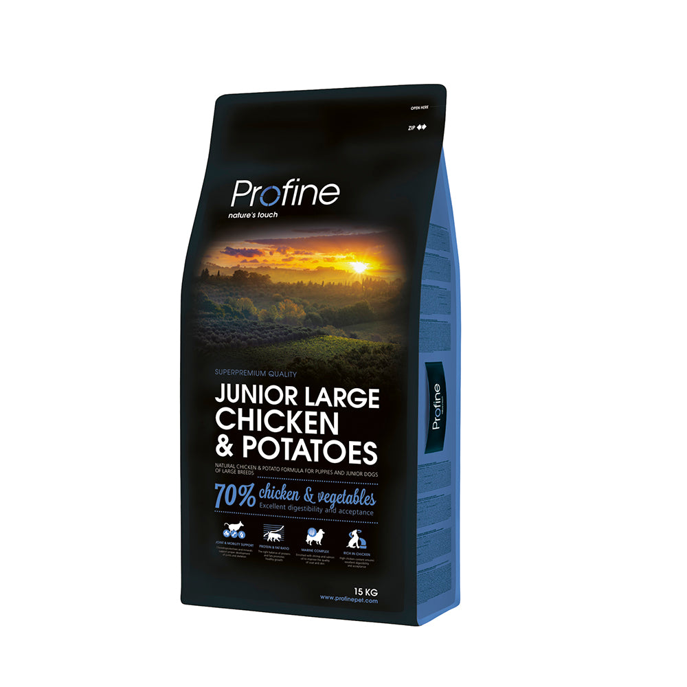 Profine Dog Junior Large Breed Κοτόπουλο & Πατάτα 15Kgr
