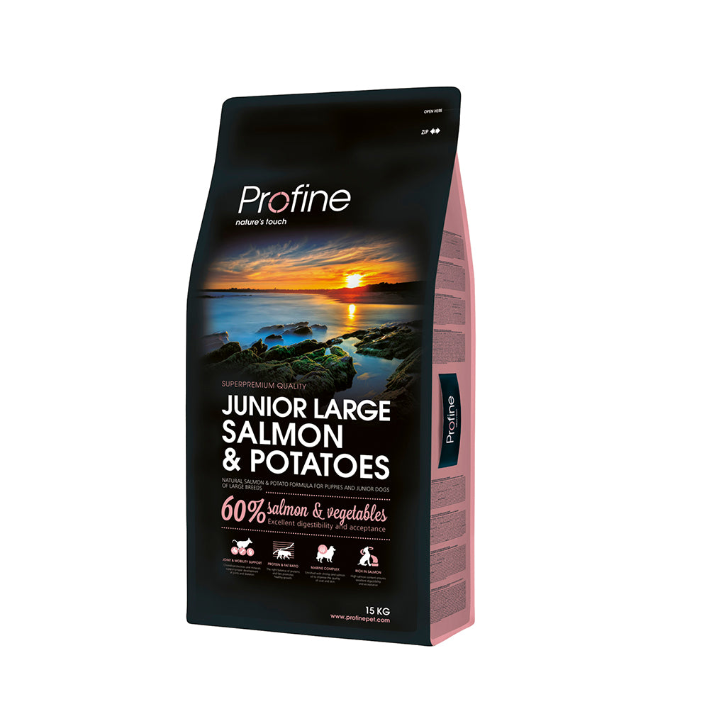Profine Dog Junior Large Breed Σολομός & Πατάτα 15Kgr