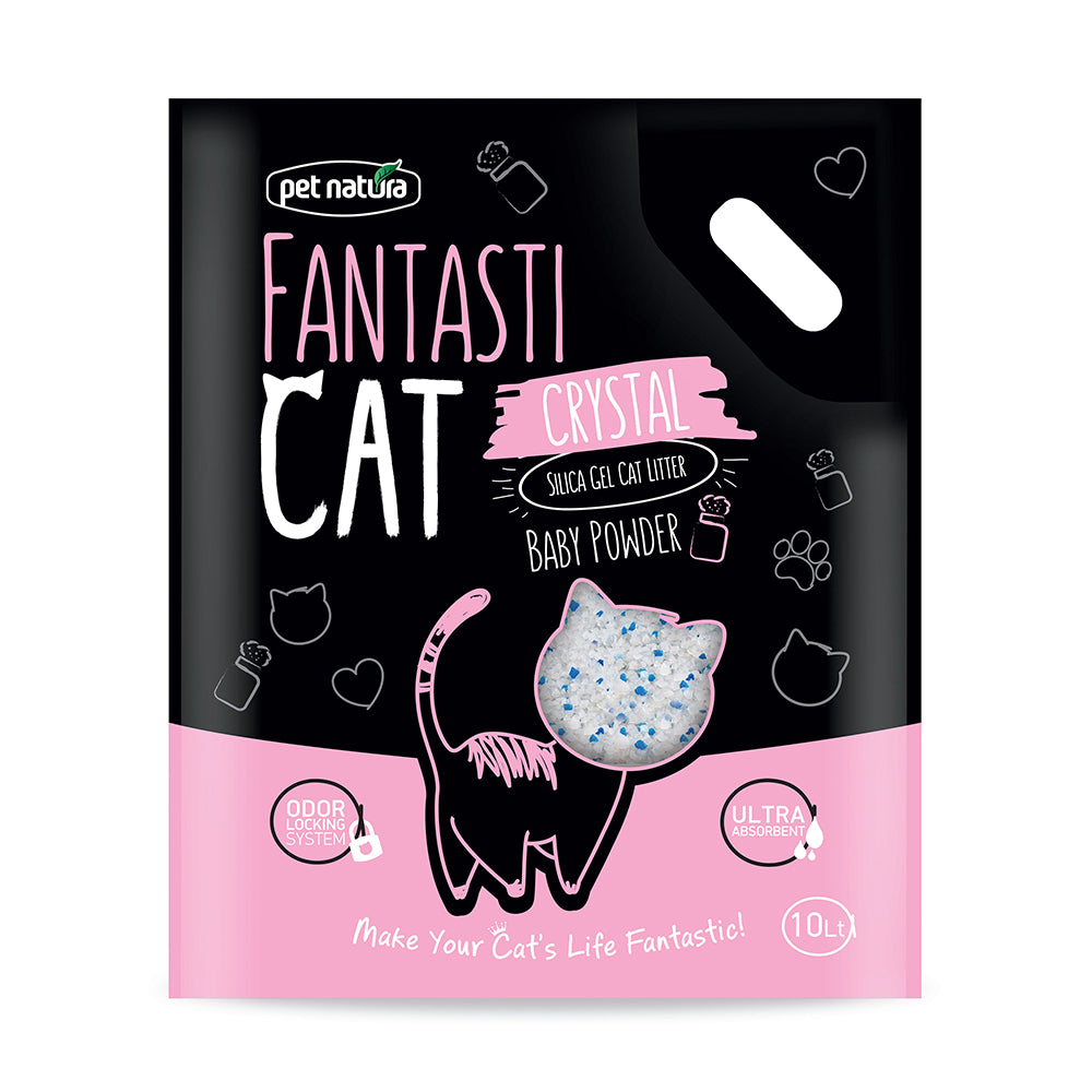 Άμμος Γάτας FantastiCat Κρυσταλλική 2kg/5lt Baby Powder
