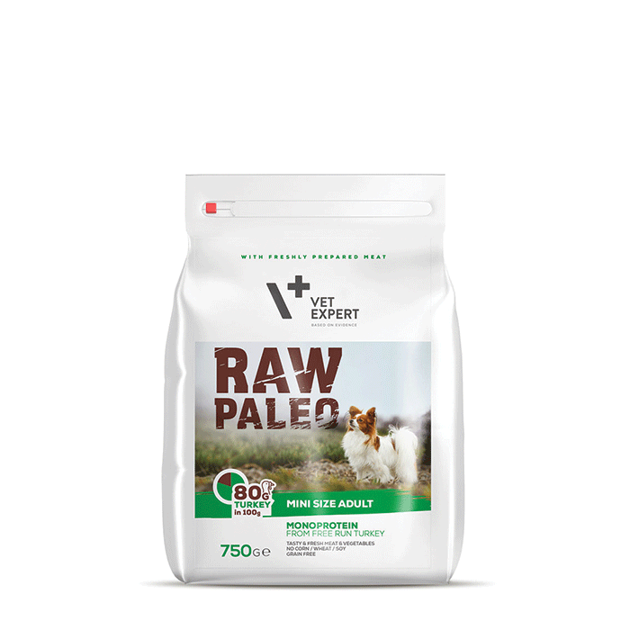 Dog Raw Paleo Adult mini 750 gr Turkey