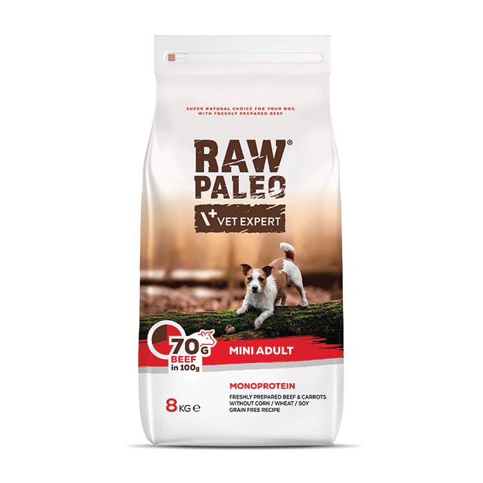 Dog Raw Paleo Adult mini 8 kg Beef