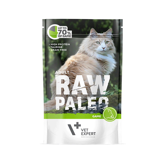 Cat Raw Paleo wet Adult Game 100 gr