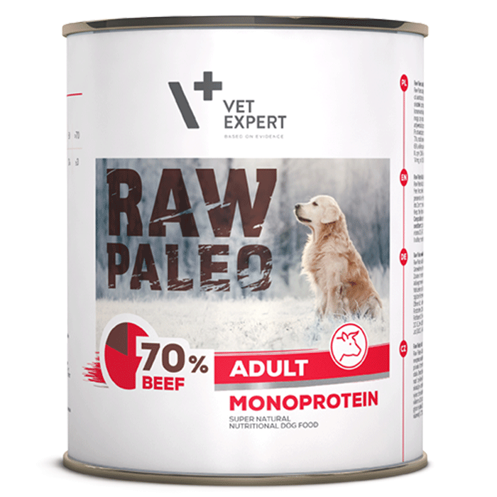 Dog Raw Paleo wet Adult beef 800 gr