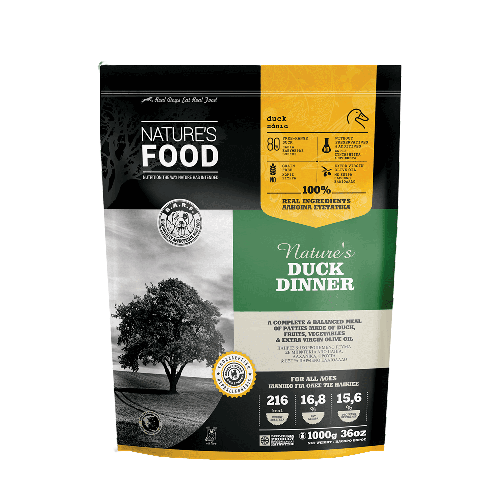 Nature's Food Duck Dinner Μπιφτέκια 1KG