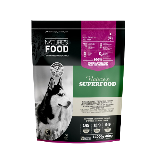 Nature's Food Superfood Μπιφτέκια 1KG