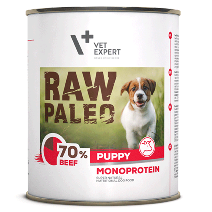 Dog Raw Paleo wet Puppy beef 800 gr