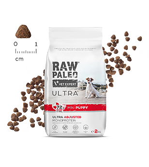 Dog Raw Paleo Ultra Puppy mini 2 kg Beef