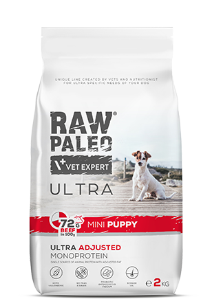 Dog Raw Paleo Ultra Puppy mini 2 kg Beef