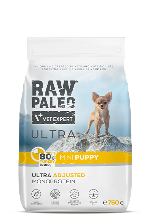 Dog Raw Paleo Ultra Puppy mini 750 gr Turkey