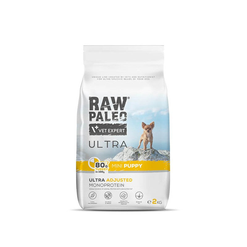 Dog Raw Paleo Ultra Puppy mini 2 kg Turkey