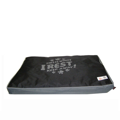 PET CUSHION BLACK-GREY S 60x45x8cm