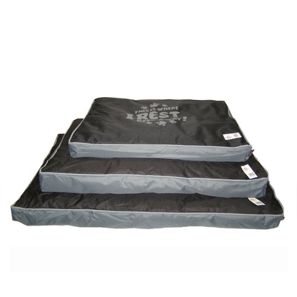 PET CUSHION BLACK-GREY S 60x45x8cm