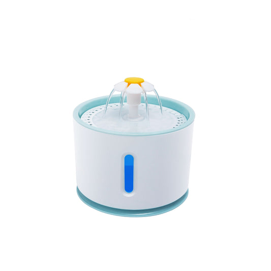 ROUND WATER FOUNTAIN, BLUE 2.4L,MATERIAL PP+STEEL