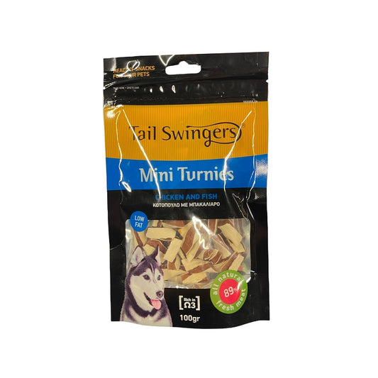 Tailswingers MINI TURNIES CHICKEN WITH FISH 100 gr.