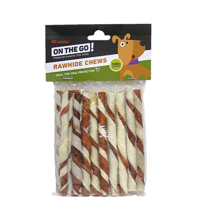 ON THE GO DOUBLE COL.TWISTED STICKS 12,5cm 9-10mm 12PCS