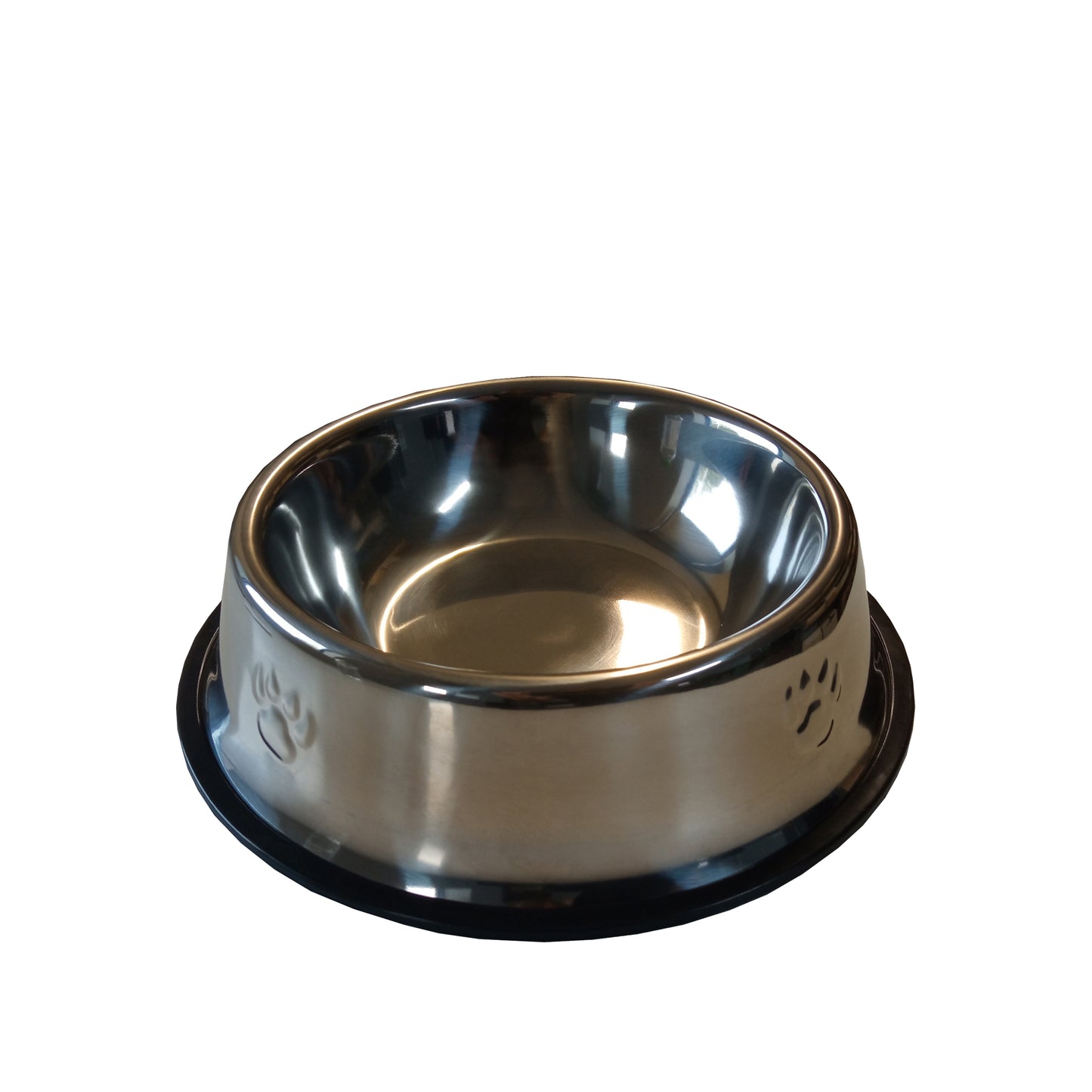 STAINLESS STEEL BOWL L W ANTISLIP RING 600ML