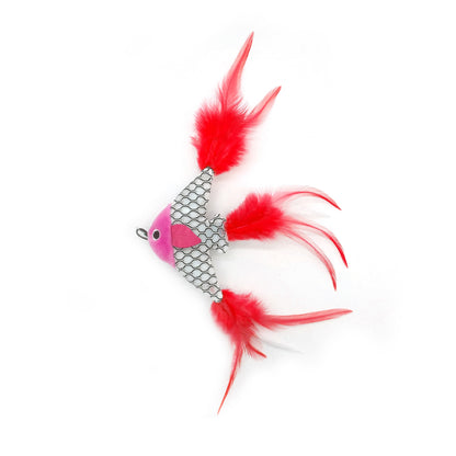 CAT TOY SEA FISH W SILVERVINE