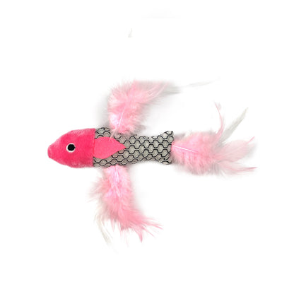 CAT TOY SEA FISH W SILVERVINE