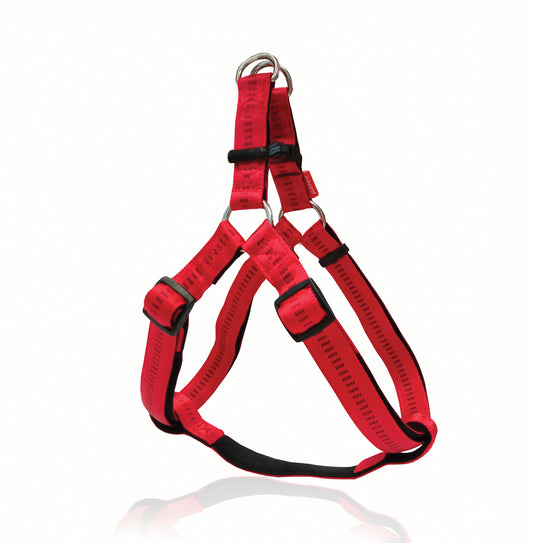 GOGET STRIPES HARNESS RED L 2.5 X 66-81CM