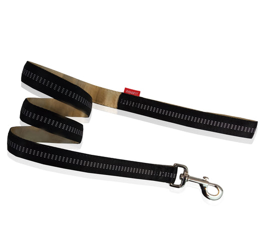 GOGET STRIPES LEASH BLACK S 1.5 X 120CM