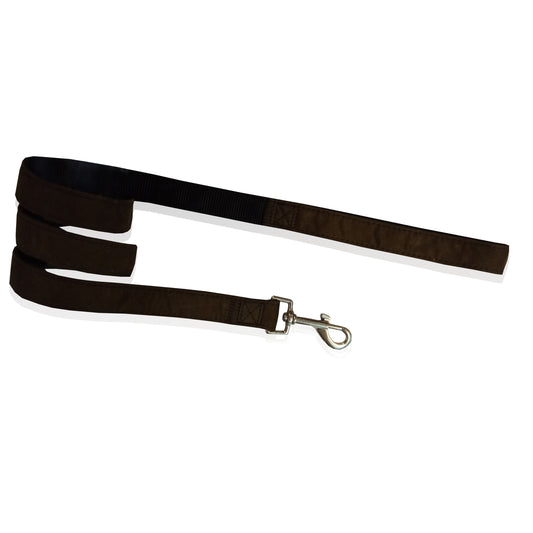 DOG LEASH VELVET BROWN S 1.5 X 120CM