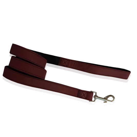 DOG LEASH LEATHER COFFEE S 1.5 X 120CM