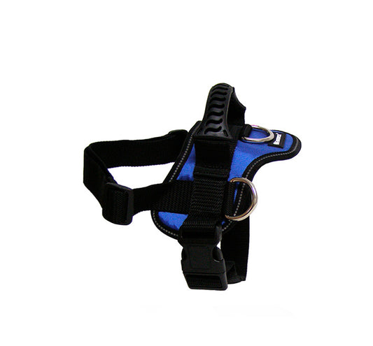 GOGET  HARNESS BLUE L 3 D-RINGS GIRTH 80-110CM