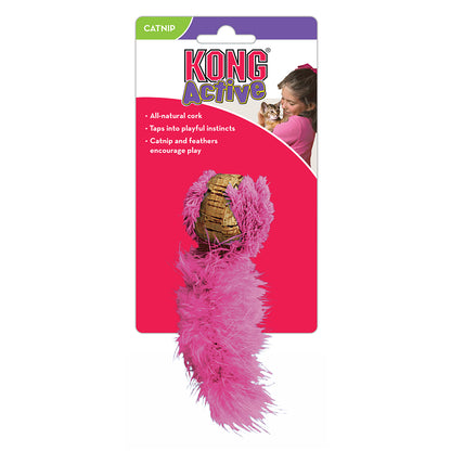 KONG Cat Cork Ball Pink