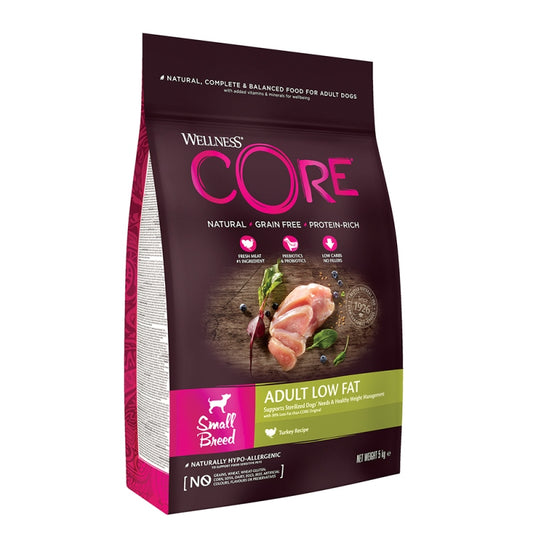 Wellness Core Adult Small Breed Low Fat Γαλοπούλα 5kg