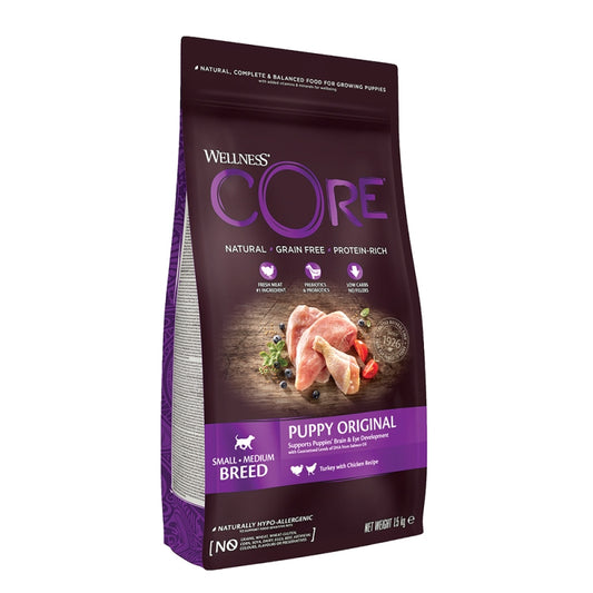 Wellness Core Puppy Medium-Small Breed Γαλοπούλα & Κοτόπουλο 1.5kg