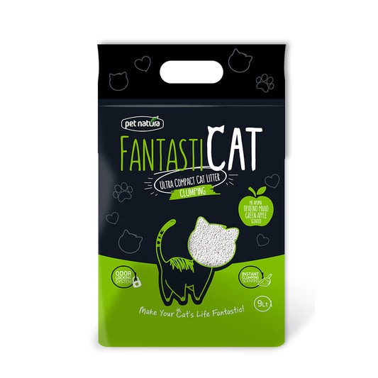 Άμμος Γάτας FantastiCat 9ltr Πράσινο Μήλο