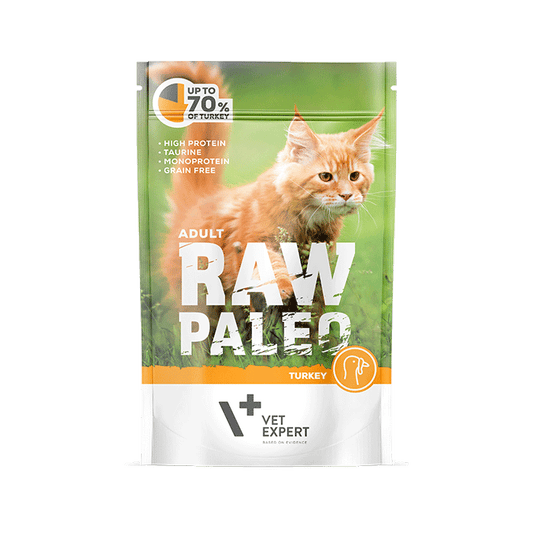 Cat Raw Paleo wet Adult Turkey 100 gr