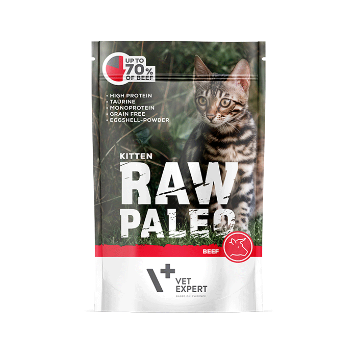 Cat Raw Paleo wet Kitten Beef 100 gr