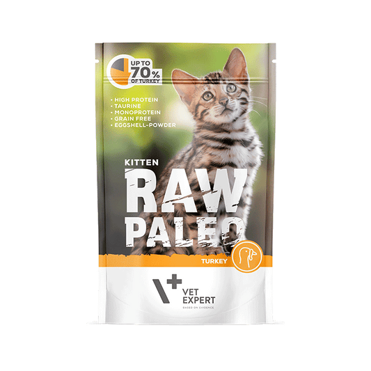 Cat Raw Paleo wet Kitten Turkey 100 gr