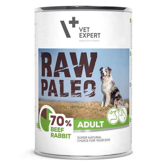 Dog Raw Paleo wet Adult duo beef & rabbit 400 gr