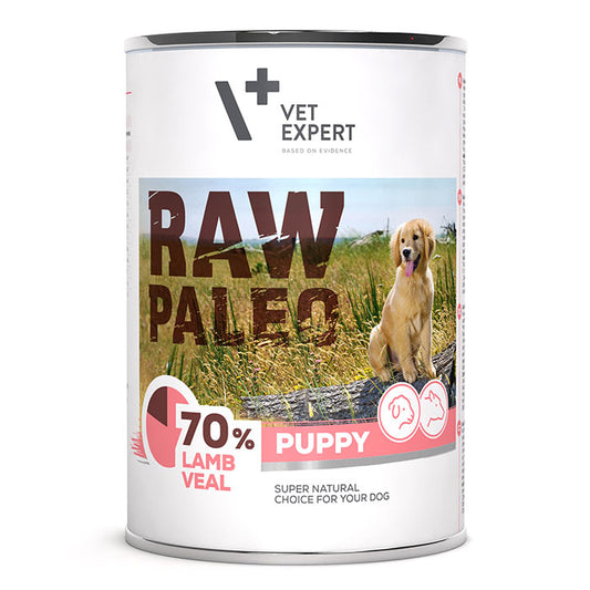 Dog Raw Paleo wet Puppy duo lamb&veal 400 gr