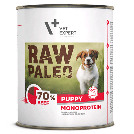 Dog Raw Paleo wet Puppy beef 800 gr