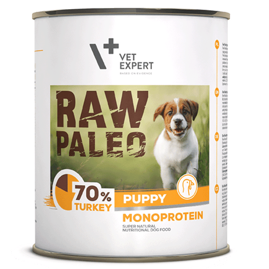 Dog Raw Paleo wet Puppy turkey 800 gr