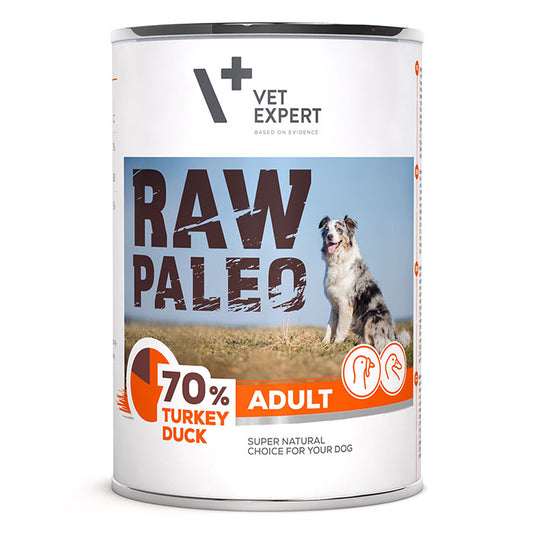 Dog Raw Paleo wet Adult duo turkey&duck 400 gr